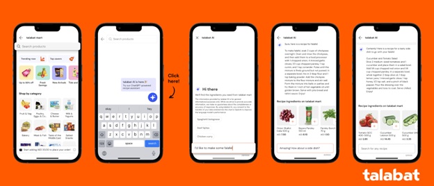 طلبات تطلق ميزة talabat AI من شات جي بي تي
